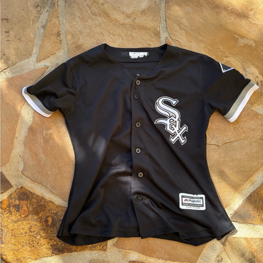 Black and White White Sox Baseball Jersey